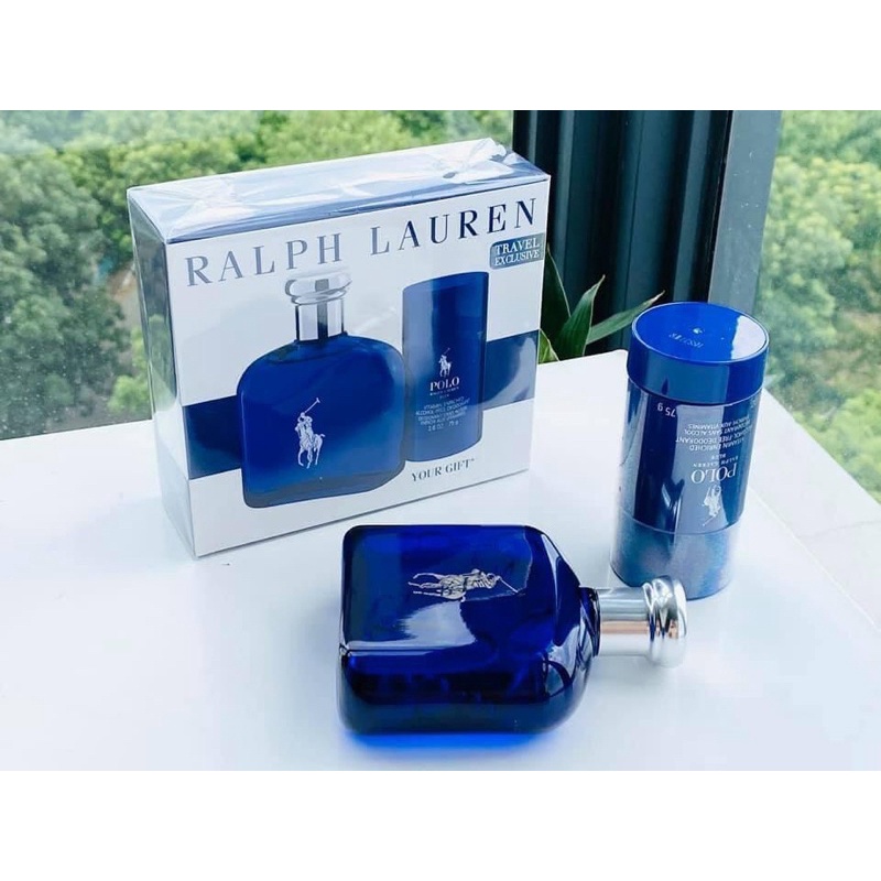 SET nước hoa nam Ralph Lauren Polo Blue EDT 125 ML