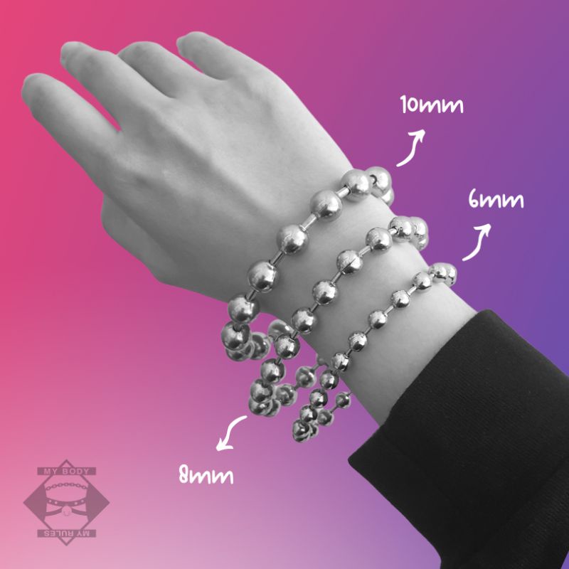 (VT001) Vòng tay bi thép/Lắc tay inox/Balls chain