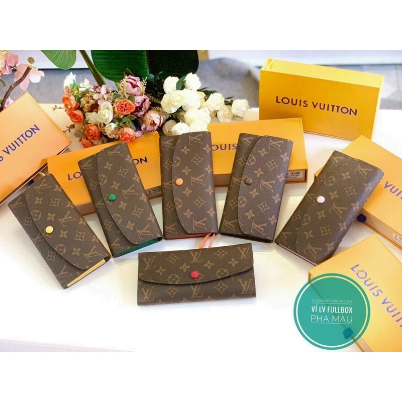Ví cầm tay Lv cúc bọc màu thời trang