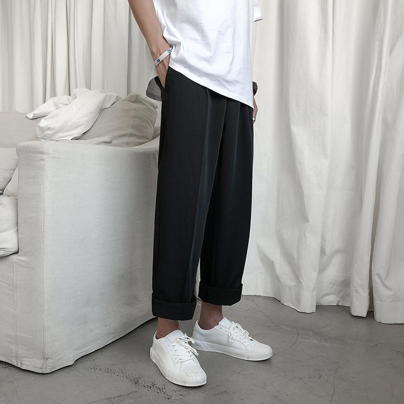 Quần vải ống rộng Hàn Quốc Mavota quần tây ống suông unisex cao cấp QD13