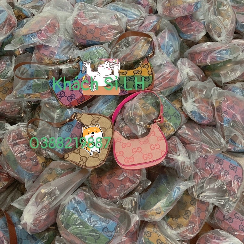 Túi Kẹp Nách Mini Vải Nhiều Hoạ Tiết Cho Bé Size 14 - MS352