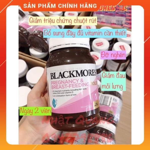 Vitamin tổng hợp bầu Blackmore pregnancy breast feeding gold 180 viên Úc mẫu mới shopnguyenanh88