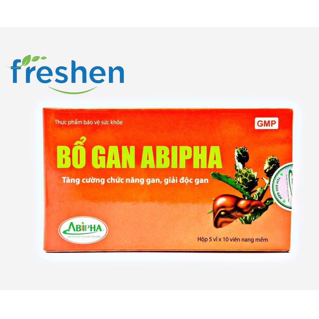 [Hộp 5 vỉ x 10 viên] BỔ GAN ABIPHA  - Tăng cường chức năng gan, giải độc gan