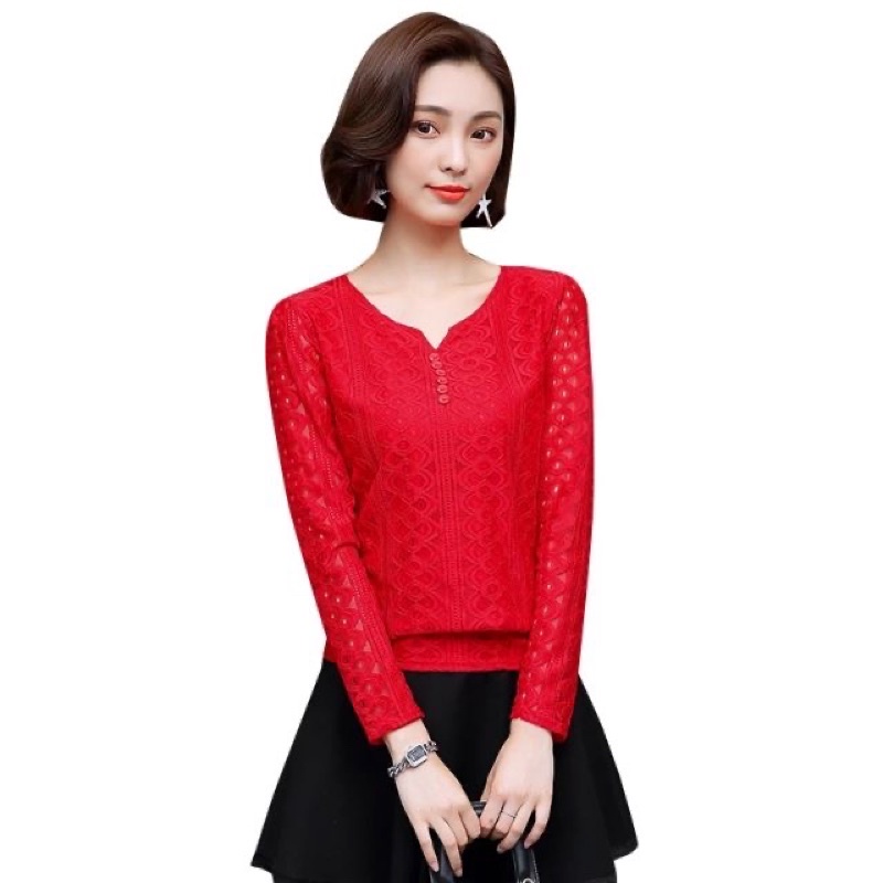 [HÀNG HÓT] Áo sơ mi nữ - áo kiểu thời trang thêu hoa tay lỡ