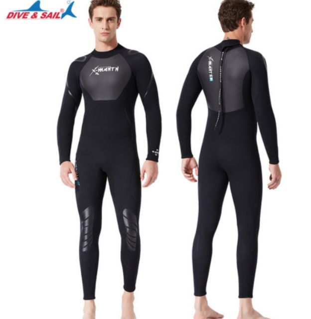 Đồ lặn biển chuyên nghiệp cho nam dày 3mm chất cao su neoprene giữ nhiệt, bộ đồ nhái lướt sóng, đánh bắt cá dưới nước