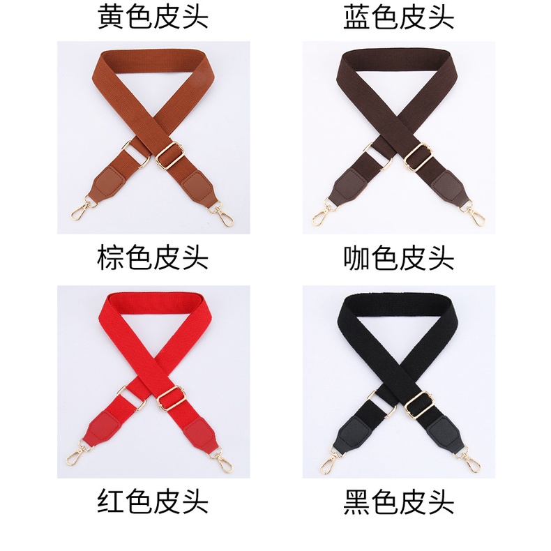 Dây Đeo Túi Xách Vải Cotton Canvas Màu Trơn 2022 Phong Cách Mới Cho Nam Và Nữ