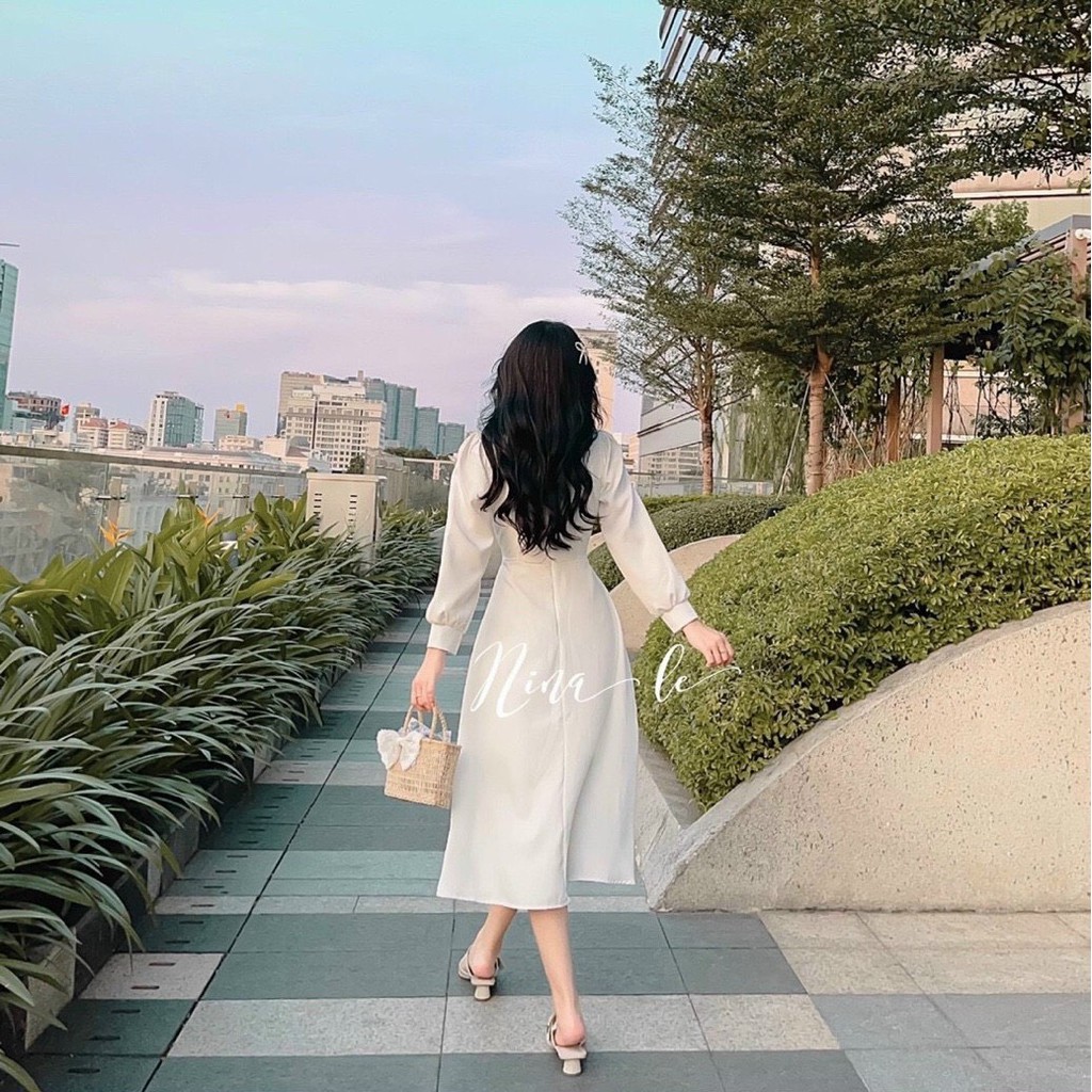 HÀNG CAO CẤP LOẠI 1-FREESHIP-Váy trắng dự tiệc sang trong-đầm trắng chụp hình cưới,đi du lịch siêu xinh-min.house86 | BigBuy360 - bigbuy360.vn