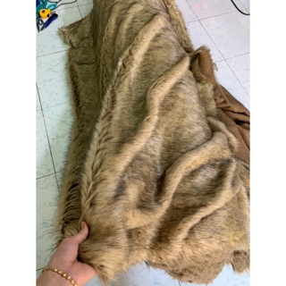 Thảm lông chụp ảnh - Màu Nâu Vàng Lông Dài