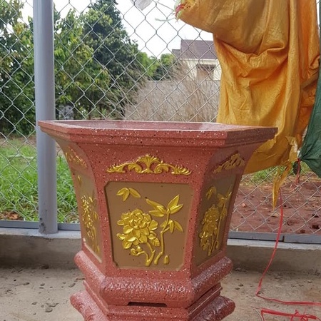 Khuôn đúc chậu cảnh lục giác 53 cao 45