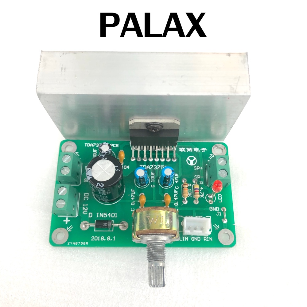 Mạch khuyếch đại công suất BTL 2.0 TDA 7377, Nguồn 12V - 15v, Công suất 40W + 40W Dùng độ loa kéo, karaoke .v.v...