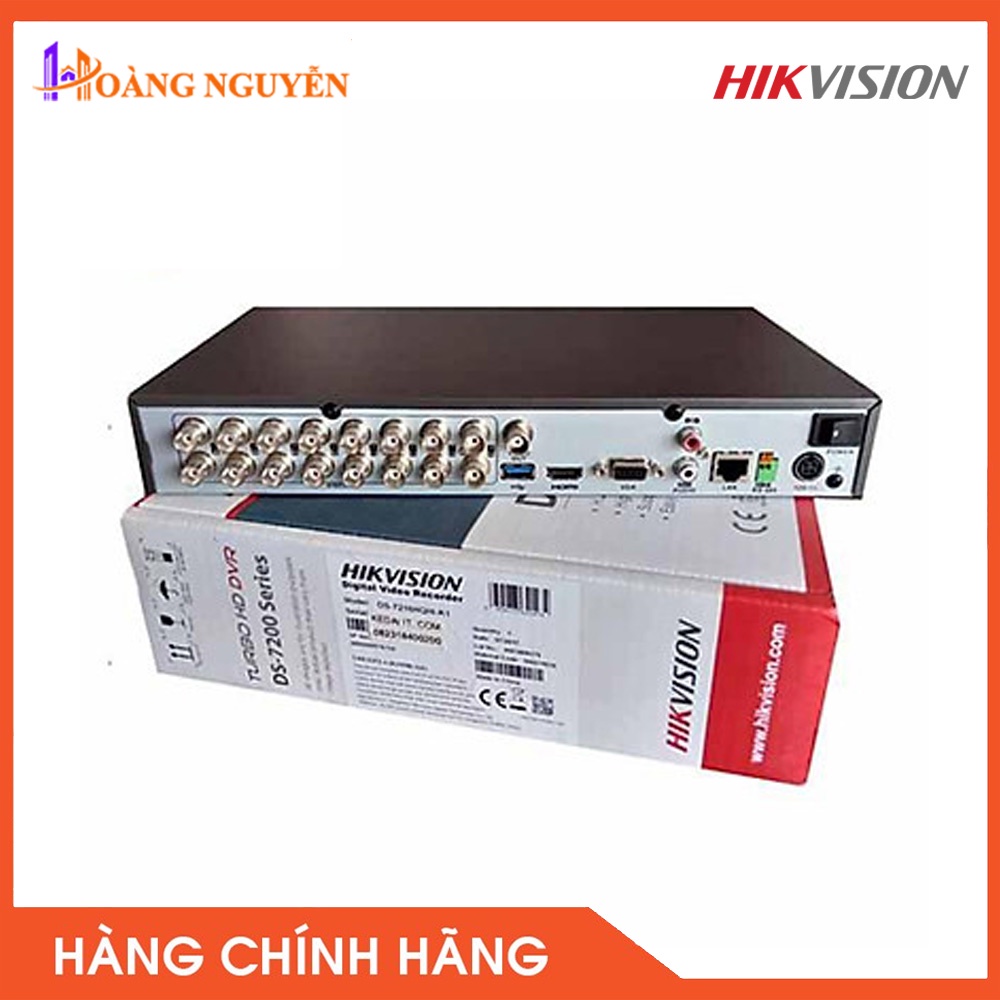 [NHÀ PHÂN PHỐI] Đầu ghi Camera HD-TVI 16 kênh Hikvision DS-7216HQHI-K1