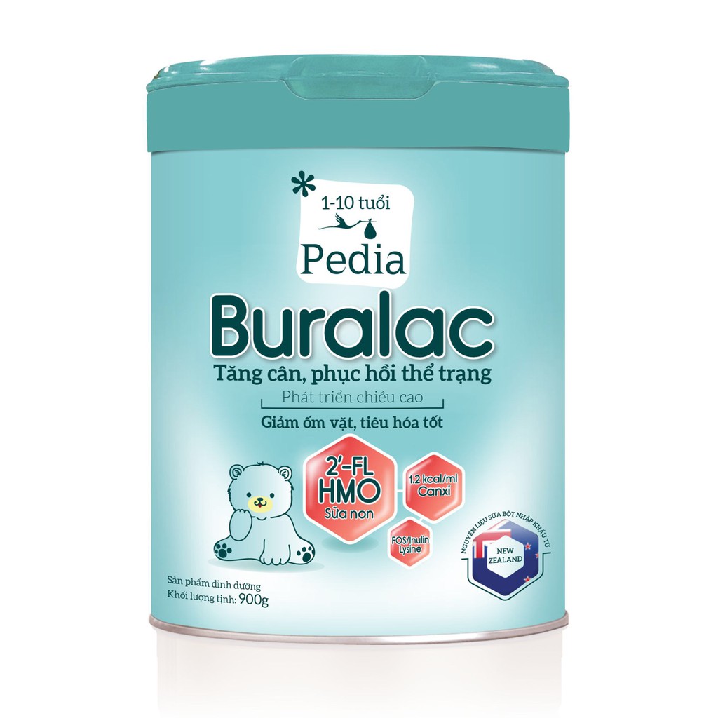 Sữa bột Buralac Pedia 900g