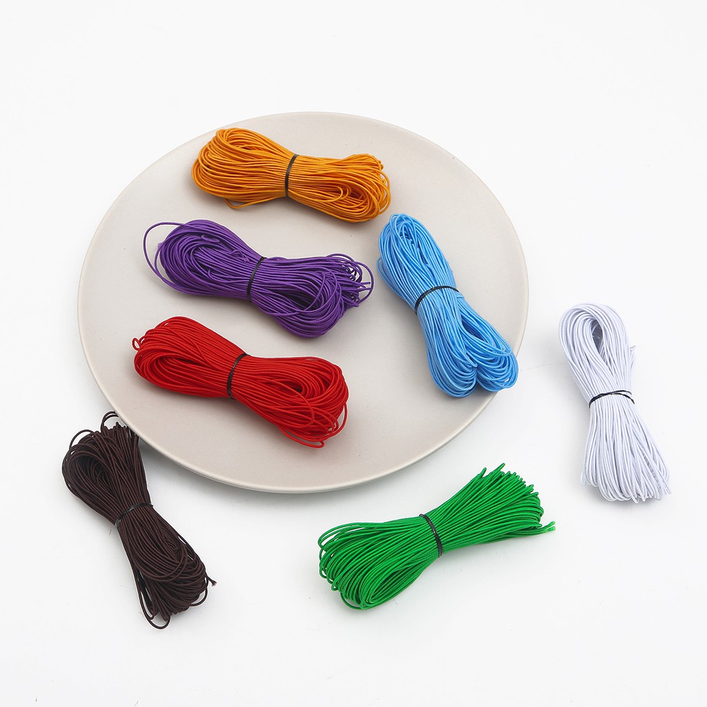 BEADIA Dây Co Giãn 1mm 10 Màu Dài 25m Dùng Để Làm Vòng Tay Handmade