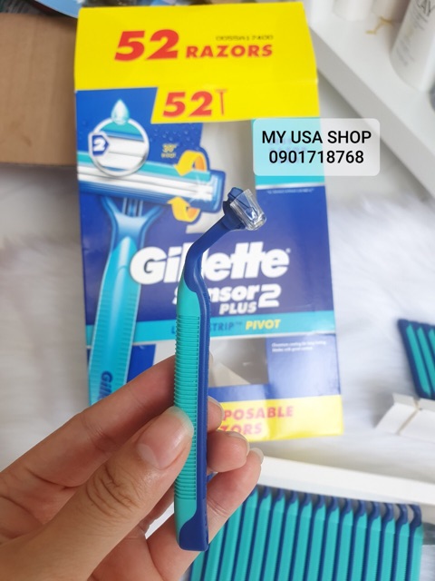 Dao cạo râu 2 lưỡi - Gillette Sensor Plus 2