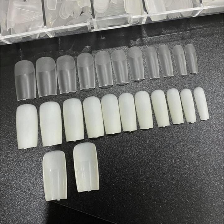 Móng up HSM form vuông màu đục nhám