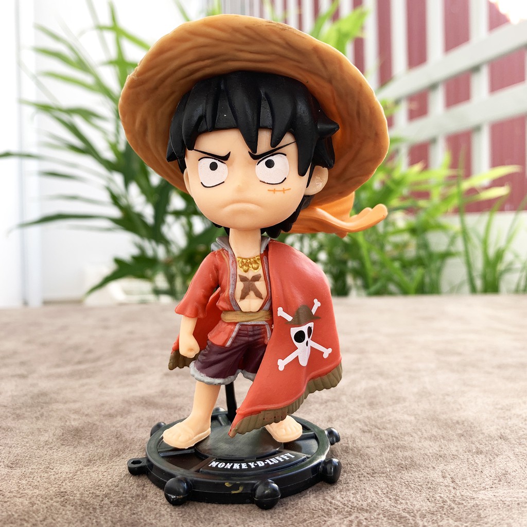 Bộ 3 Mô Hình One Piece Luffy Chibi Dễ Thương