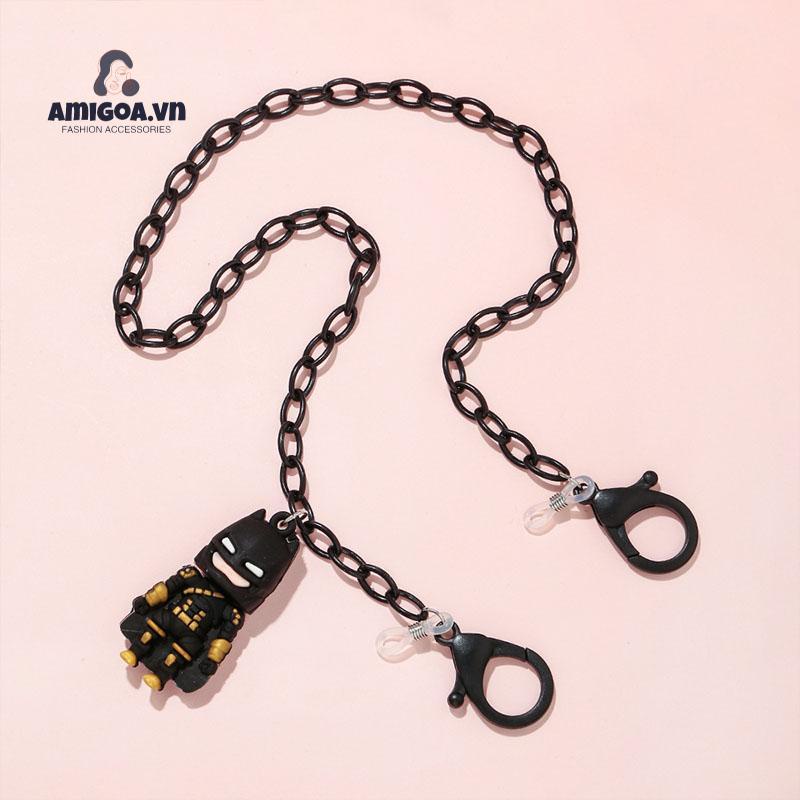 Dây Đeo Mắt Kính Bằng Acrylic Chống Trượt In Họa Tiết Hoạt Hình Marvel Thời Trang Cho Nam Và Nữ