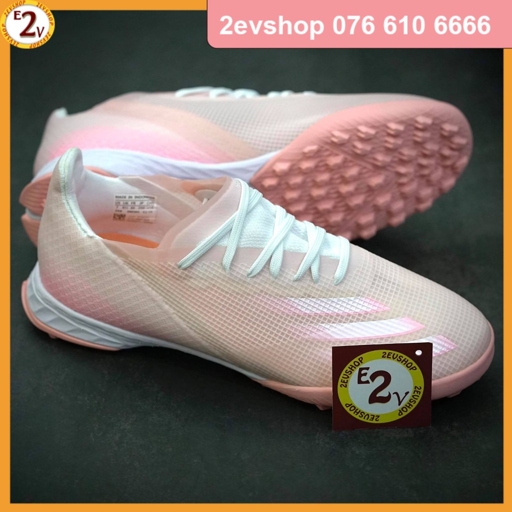 [Mẫu Mới] [Tặng Túi/Tất] Giày Đá Bóng 𝗧𝗙 𝗔𝗱𝗶𝗱𝗮𝘀 𝗫 𝗚𝗛𝗼𝘀𝘁𝗲𝗱.𝟭 Hồng Đã Khâu