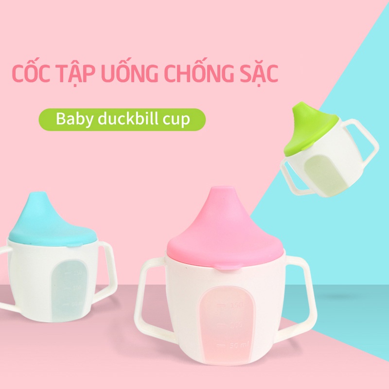 Cốc tập uống nước có núm Babuu( mẫu mới)