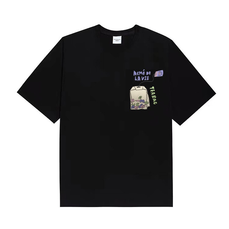 Adlv Áo Thun Cotton Tay Ngắn In Họa Tiết Thời Trang Unisex