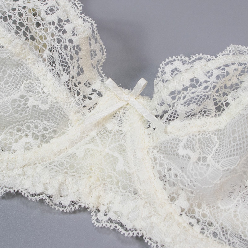 Bộ đồ lót ren Varsbaby xuyên thấu gợi cảm cho nữ áo ngực ren