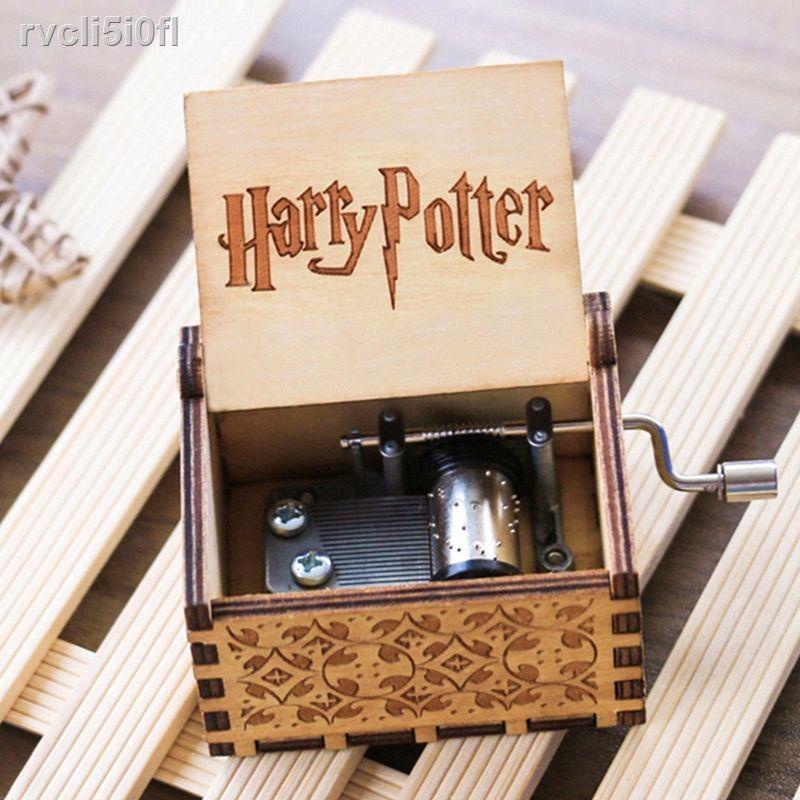 ┅ ℗ ❖▫▫Hộp âm nhạc Harry Potter bằng gỗ Frozen Pirates of the Caribbean Sky City Pink Panther