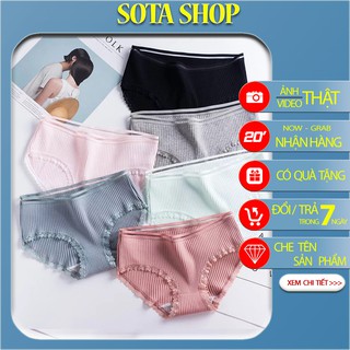 Quần Lót Nữ - Set 5 quần gân tăm mix 2 loại cao cấp