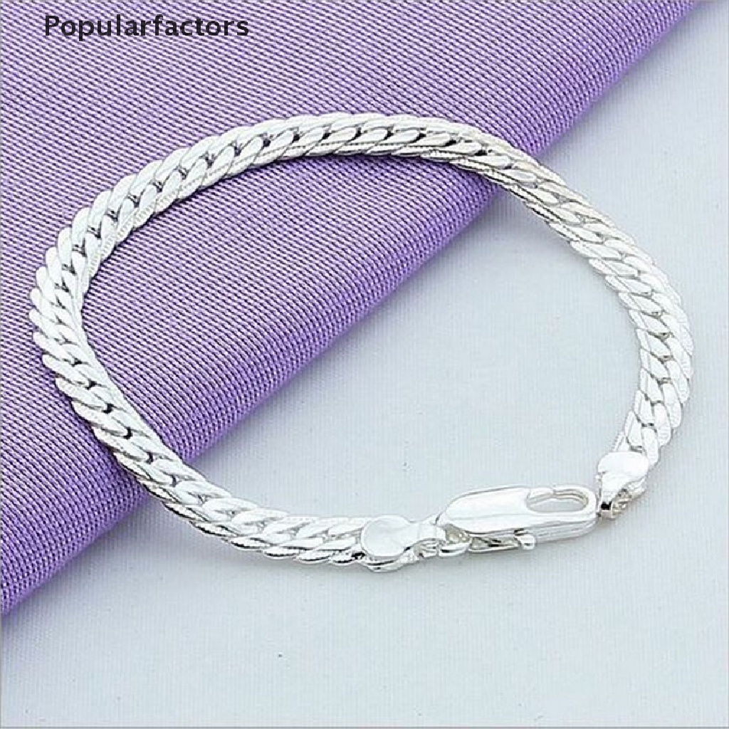 Vòng Tay Mạ Bạc 5mm Thời Trang