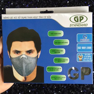 Khẩu trang than hoạt tính GP Standard chống bụi mịn có thể giặt dùng nhiều lần