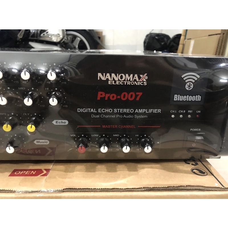 Amply Nanomax Pro007 - âmly nghe nhạc, hát karaoke 8 sò hay, có bluetooth - hàng chính hãng