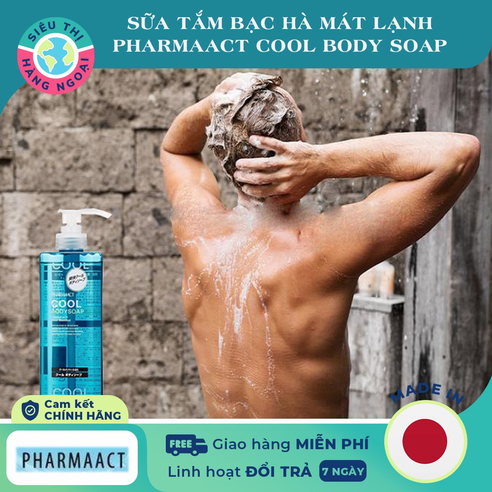 Sữa Tắm Cool Body Soap PHARMAACT 600ml [NỘI ĐỊA NHẬT]