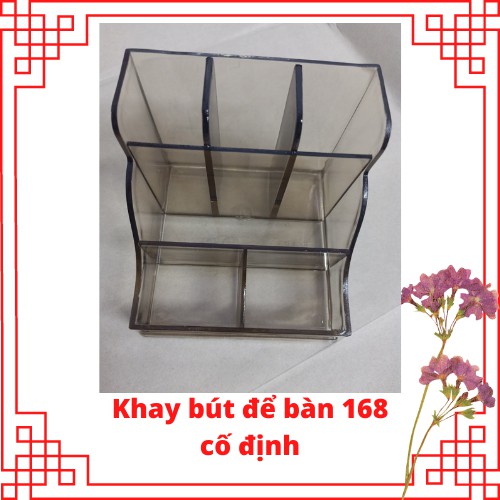 Khay cắm bút để bàn mã 168 cố định giao màu ngẫu nhiên