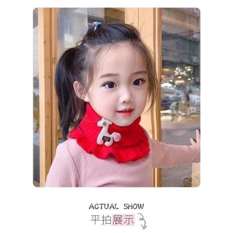 Khăn len ống cổ lọ cho bé yêu ấm áp mùa đông