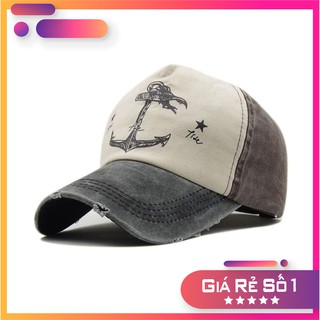 Mũ lưỡi trai phong cách vintage vải kaki bò cá tính - ML01