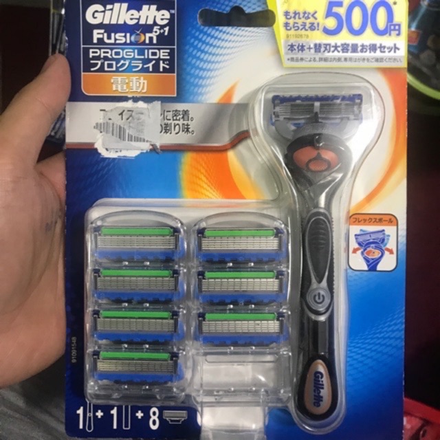 Dao cạo râu gillette 5 lưỡi nội địa nhật bản Gillette fusion power