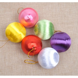 Phụ kiện trang trí noel Set 6,12 quả châu sợi bóng 3CM,5cm