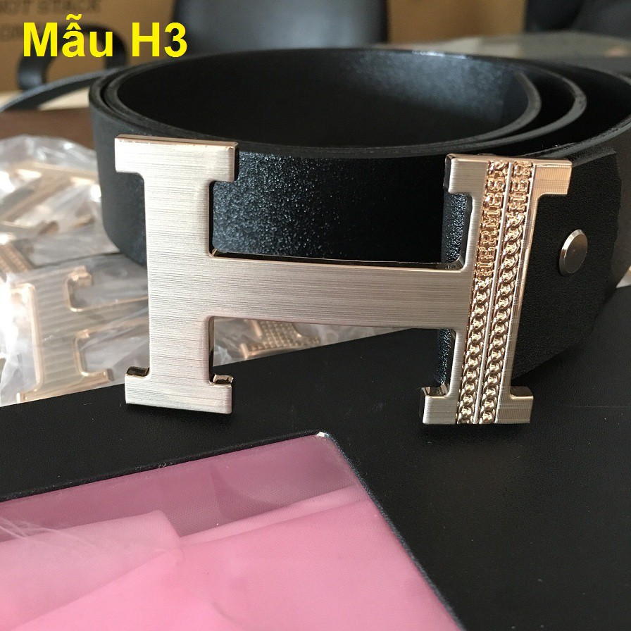 XẢ HÀNG - Dây nịt - Thắt lưng nam cao cấp chữ H NS05