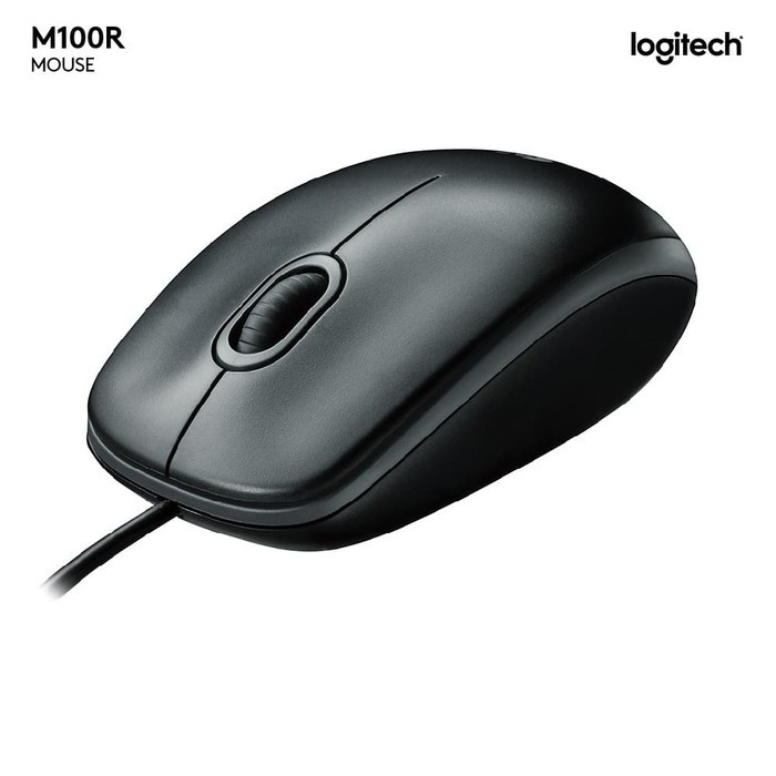 Chuột Dây Cáp Logitech M100R M 100r / Mouse M100R Chính Hãng