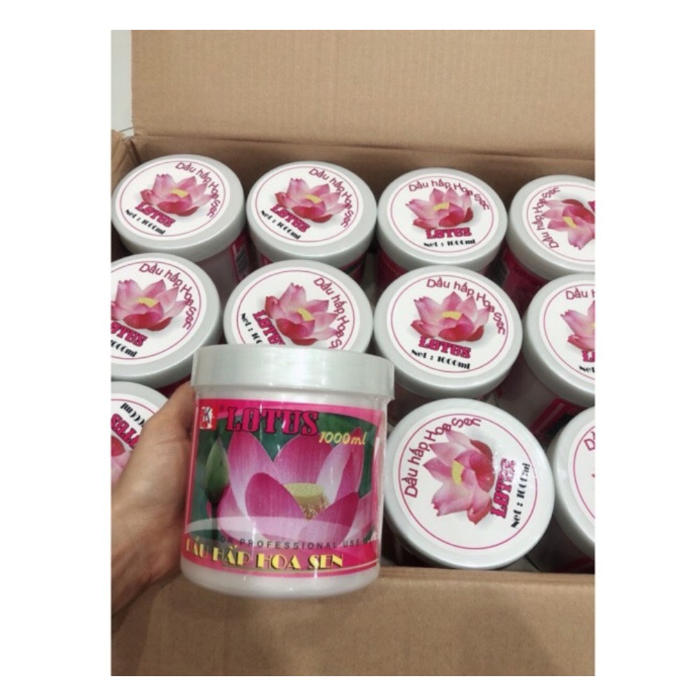 Hấp dầu hoa sen Lotus cung cấp dưỡng chất cần thiết cho tóc mềm và mượt -1000ml | BigBuy360 - bigbuy360.vn