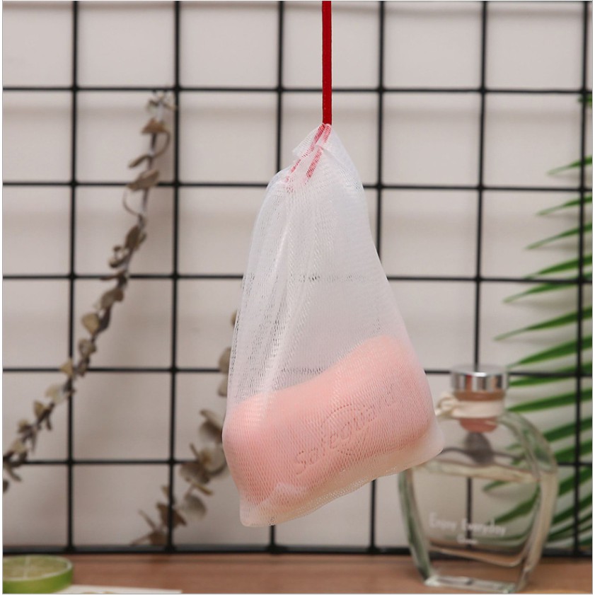 Lưới Tạo Bọt Xà Phòng handmade Thiết Kế Kiểu Dây Rút Tiện Dụng | BigBuy360 - bigbuy360.vn