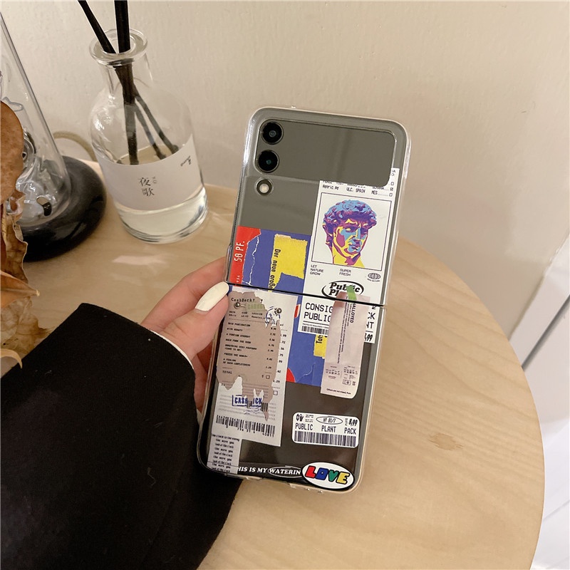 Ốp Điện Thoại PC Cứng Trong Suốt Chống Sốc Cho Samsung Galaxy Z Flip 4 5G Z Flip 3