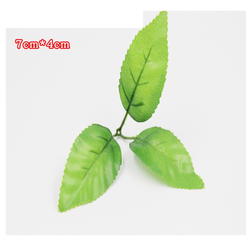 Set 5 chùm lá xanh trang trí cây thông, phụ kiện noel