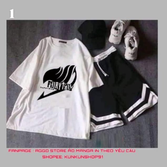 Quần áo anime manga Fairy tail hội pháp sư in theo yêu cầu