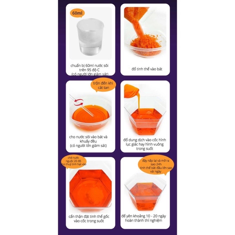 Bộ kit nuôi trồng cây tinh thể KDP/ADP hàng nhập khẩu