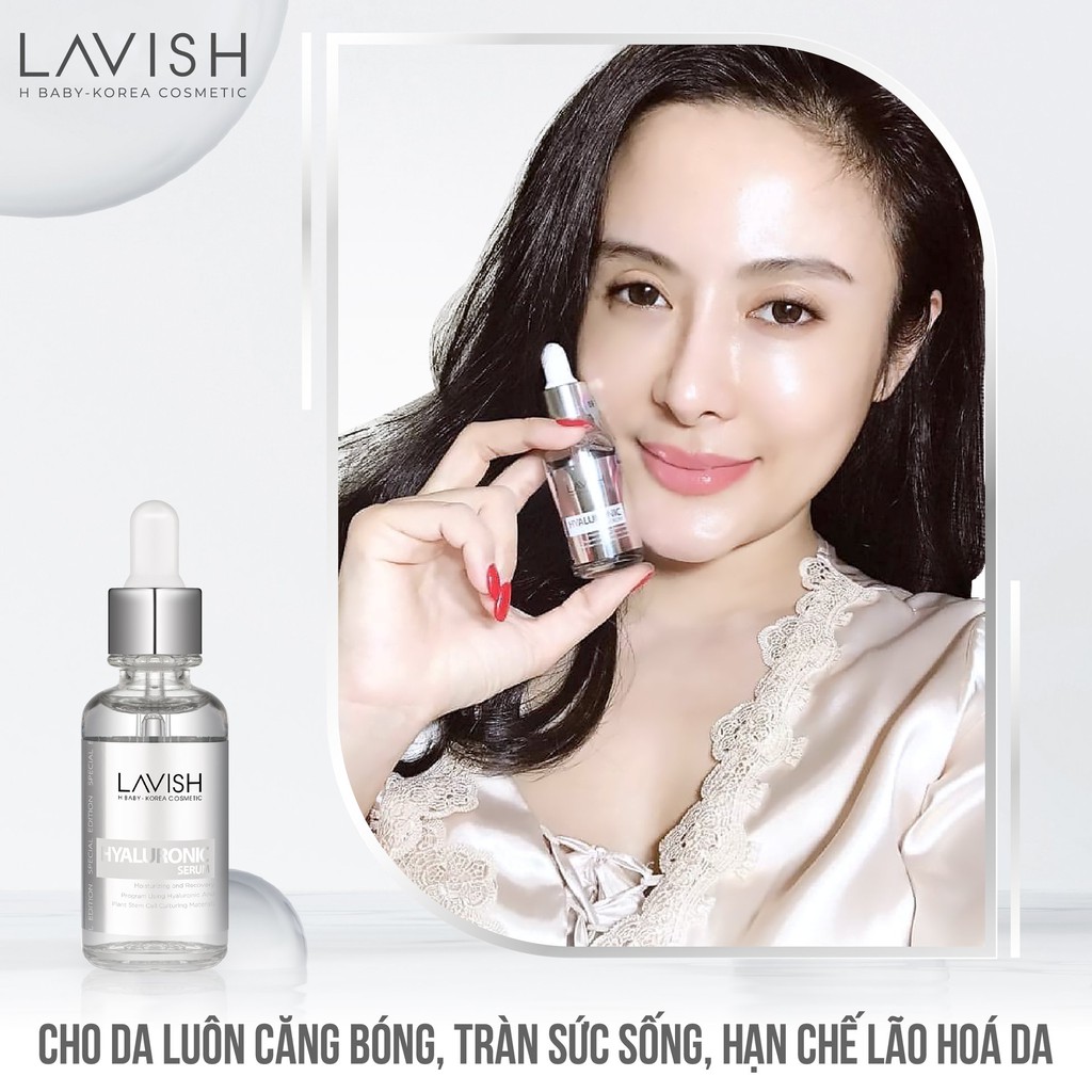 Serum Hyaluronic Acid Dưỡng da căng bóng bản Đặc Biệt LAVISH H BABY 30ml