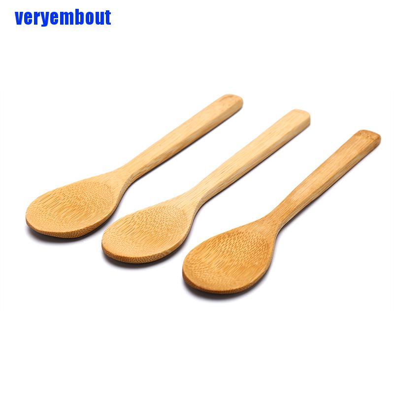 Muỗng Gỗ Tre Tròn Dùng Nấu Ăn Tiện Dụng Cho Nhà Bếp DIY