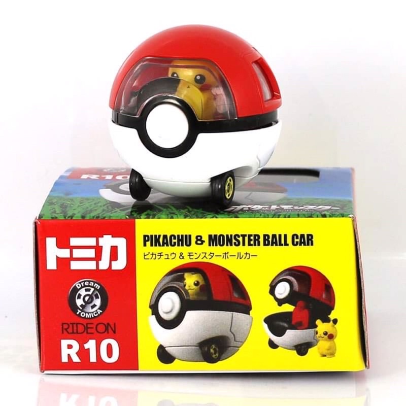 Xe Mô Hình Takara Tomy Tomica Dream Tomica Ride On R10 Pikachu &amp; Monster Ball Car