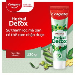 Kem đánh răng Colgate thảo mộc thiên nhiên Panjaved Herbal Detox (giá bao bì 75.000đ)