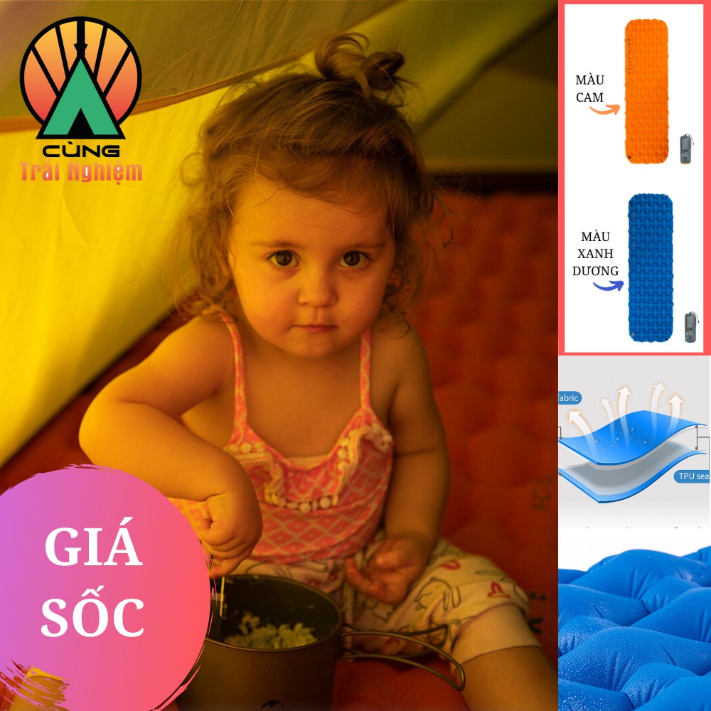 Đệm, Nệm bơm hơi chống Thấm cho Văn Phòng Du Lịch Dã Ngoại Cắm Trại NatureHike NH19Z032-P