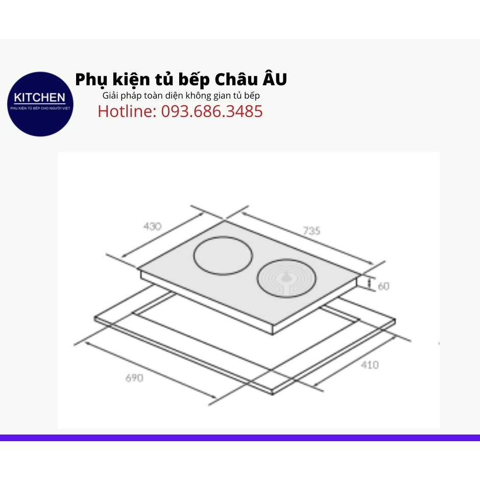 Bếp từ 1 từ - 1 hồng ngoại Eurosun EU-TE226MAX chính hãng